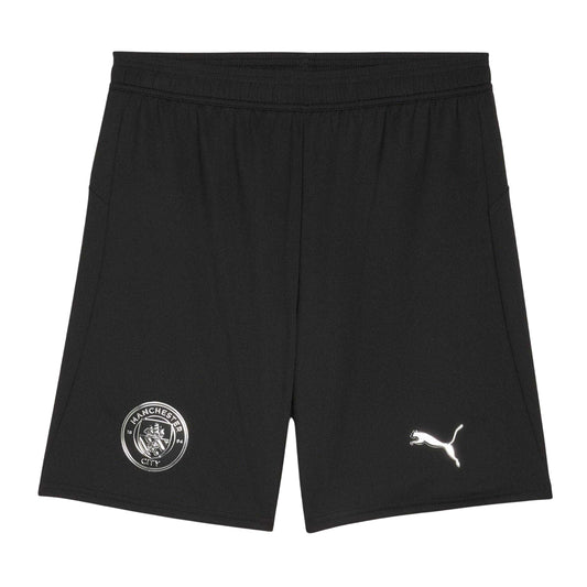 Black - Front - Puma Mens 25-26 Manchester City FC Away Shorts
