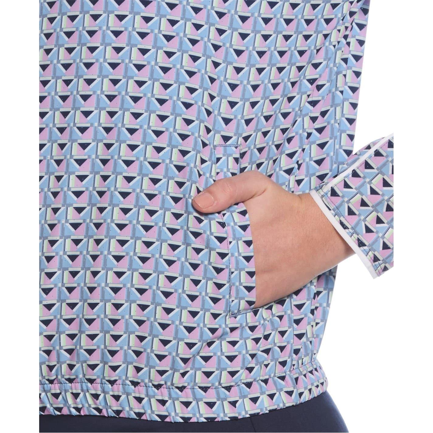 Flint Stone - Lifestyle - Callaway Womens-Ladies Geometric Lightweight Quarter Zip Top