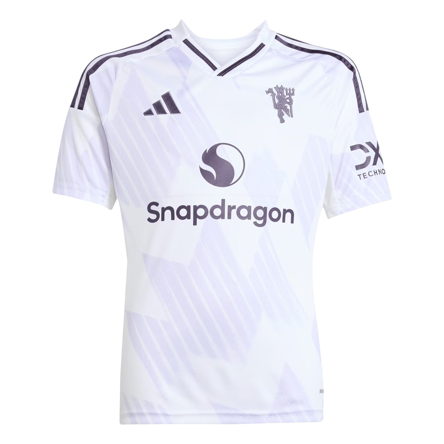 White - Side - Adidas Childrens-Kids 2025-2026 Manchester United FC Away Kit Set