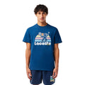 Blue - Lifestyle - Lacoste Mens Tennis Jersey Washed T-Shirt