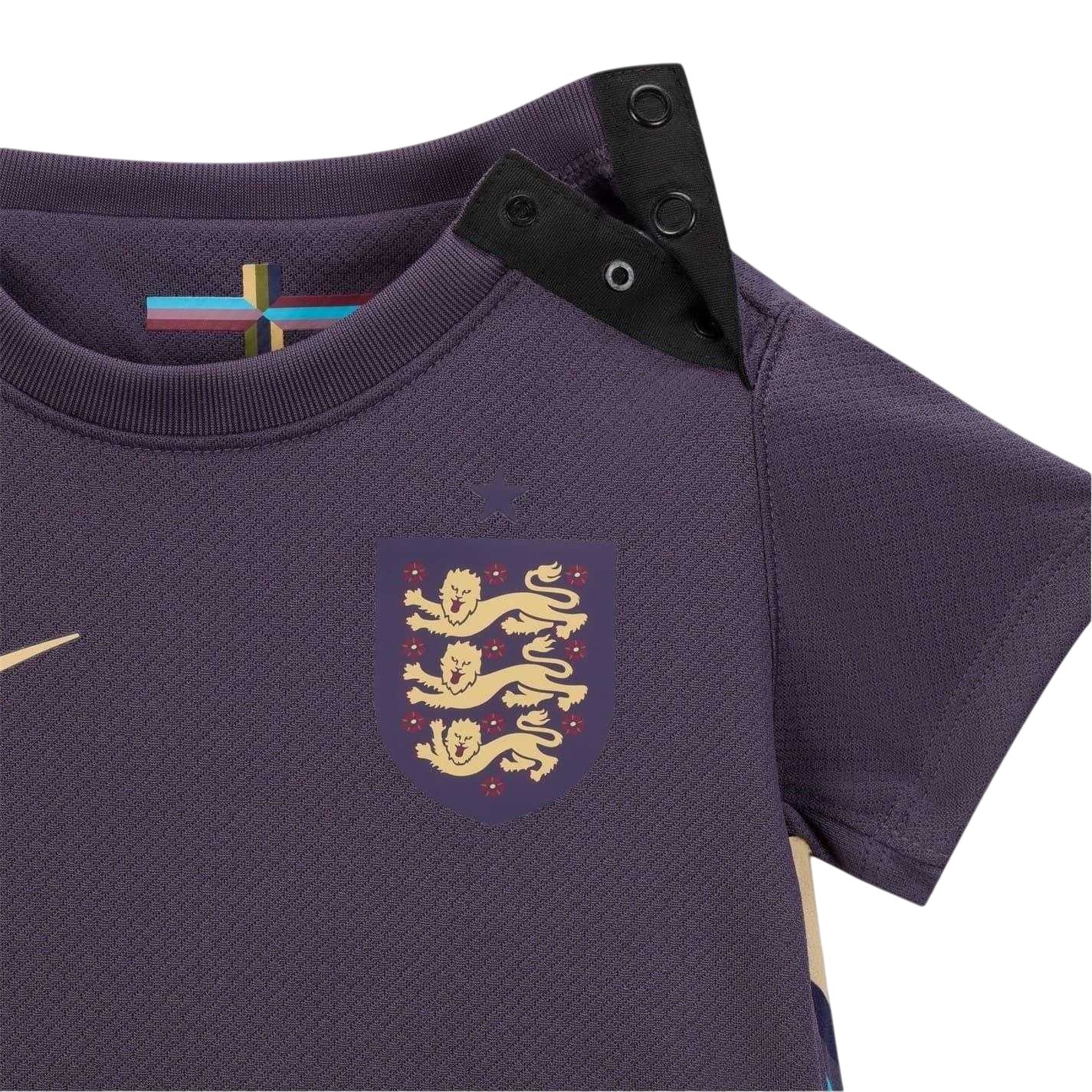 Purple - Side - Nike Baby England Cricket Away Kit Set