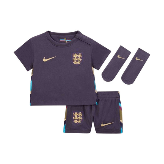 Purple - Front - Nike Baby England Cricket Away Kit Set