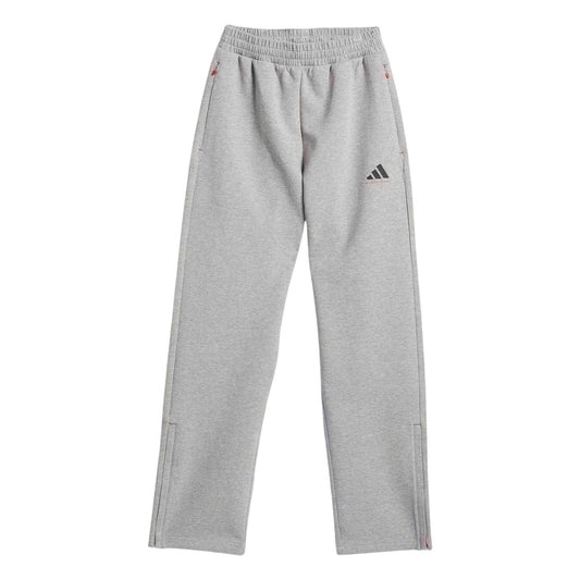 Grey Heather Marl - Front - Adidas Mens Tracksuit Bottoms