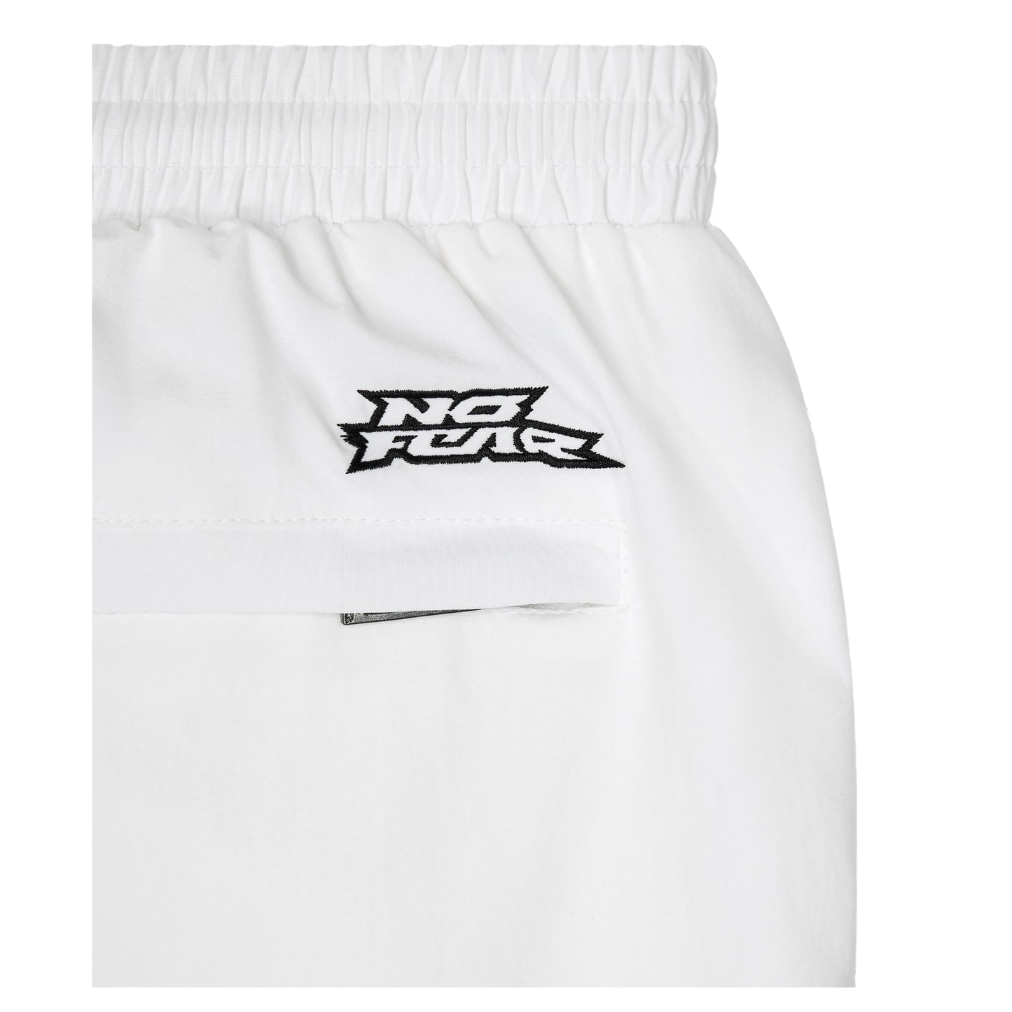 White - Lifestyle - No Fear Mens Wide Leg Tracksuit Bottoms