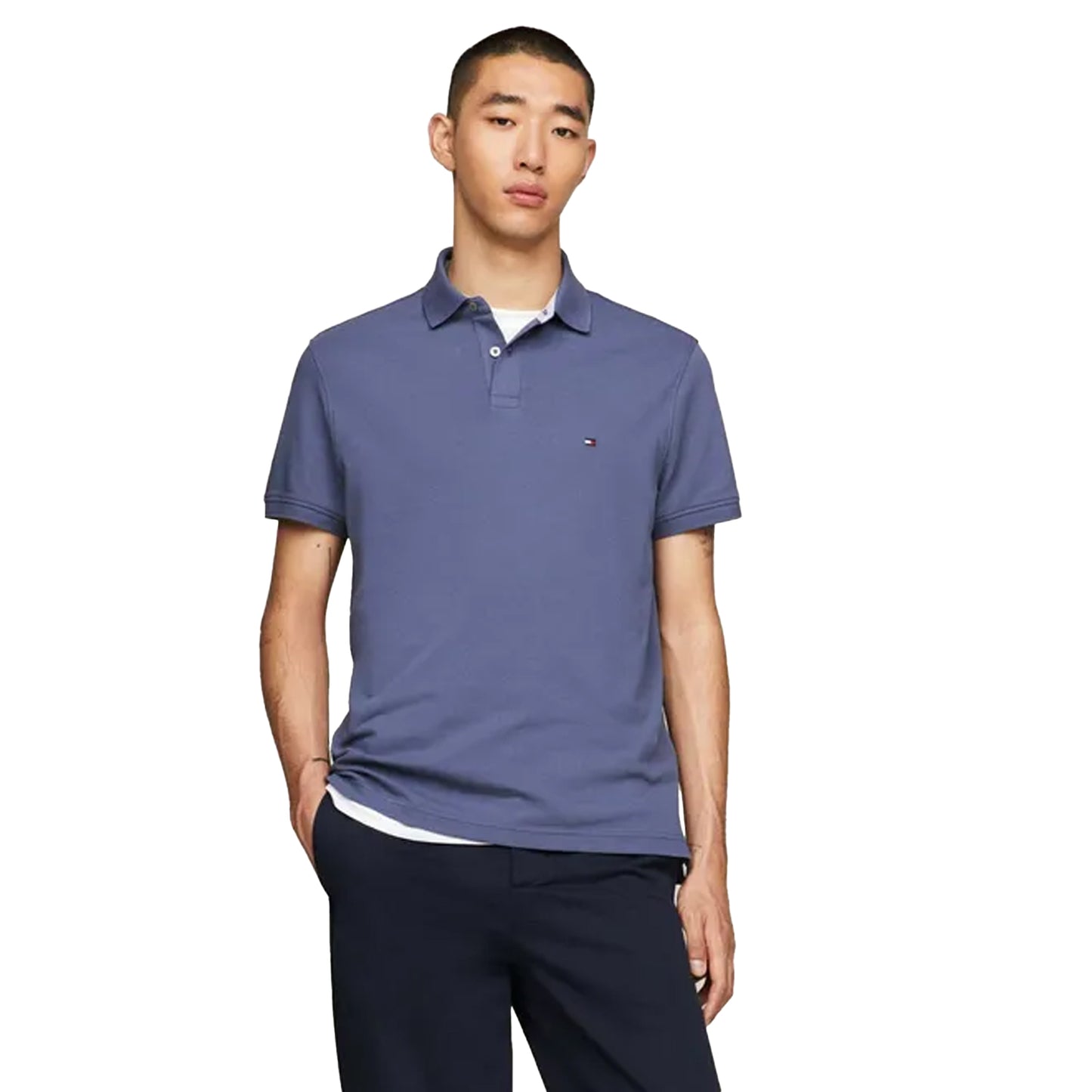 Blue - Pack Shot - Tommy Hilfiger Mens 1985 Regular Polo Shirt