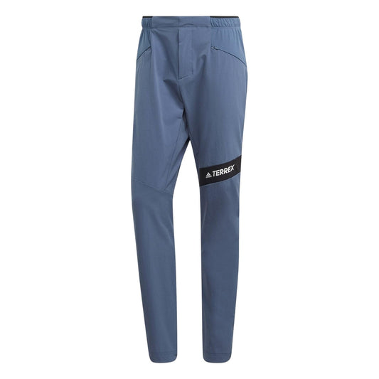 Blue - Front - Adidas Womens-Ladies Terrex Hiking Tracksuit Bottoms