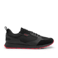 Black-Red - Front - Hugo Mens Icelin Suede Panel Running Trainers