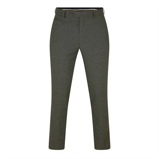 Dark Green - Front - Boss Mens H-Genius Straight Leg Trousers