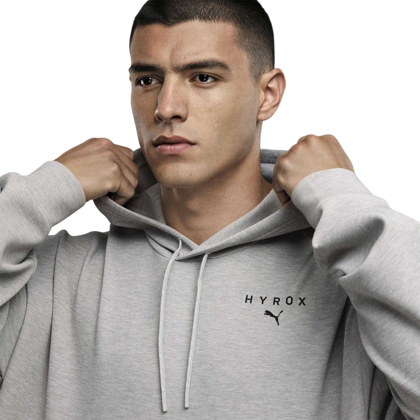 Grey Heather - Lifestyle - Puma Mens Hyrox Pullover Hoodie