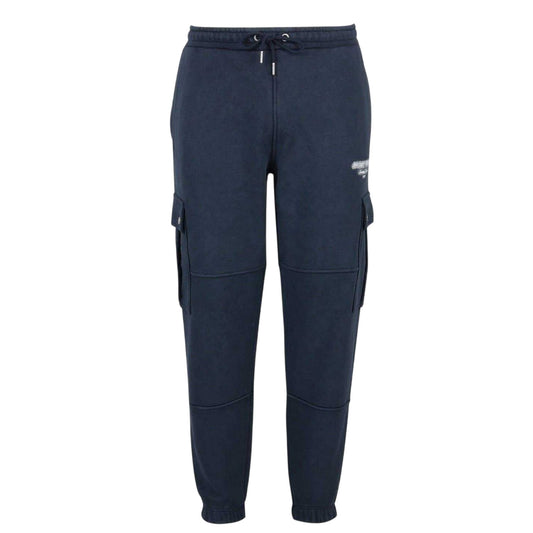 Navy - Front - Jack Wills Mens Script Combat Trousers