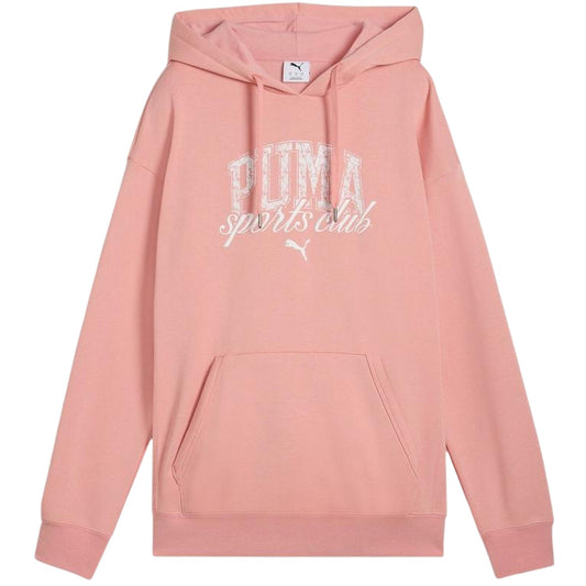 Pink - Front - Puma Womens-Ladies Overhead Hoodie