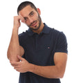 Navy - Side - Tommy Hilfiger Mens Micro-Towelling Regular Polo Shirt
