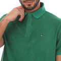 Green - Side - Tommy Hilfiger Mens Micro-Towelling Regular Polo Shirt