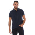 Navy - Front - Tommy Hilfiger Mens Micro-Towelling Regular Polo Shirt
