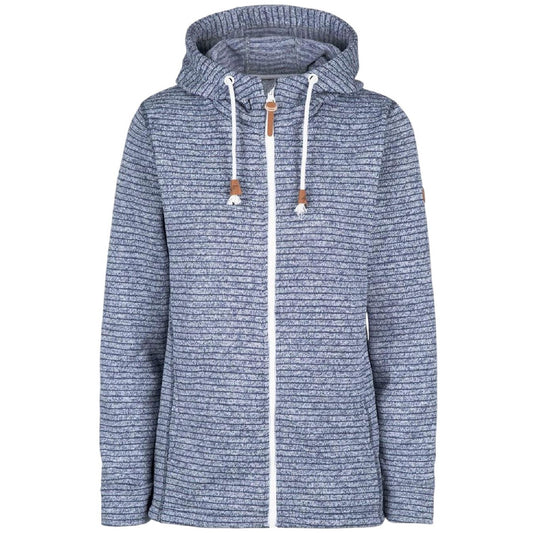Navy - Front - Trespass Womens-Ladies Kari Full Zip Hoodie