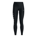 Black - Front - Under Armour Womens-Ladies HeatGear Reflective Leggings