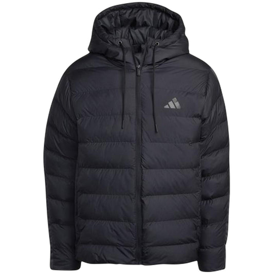 Triple Black - Front - Adidas Mens Climawarm Hooded Jacket