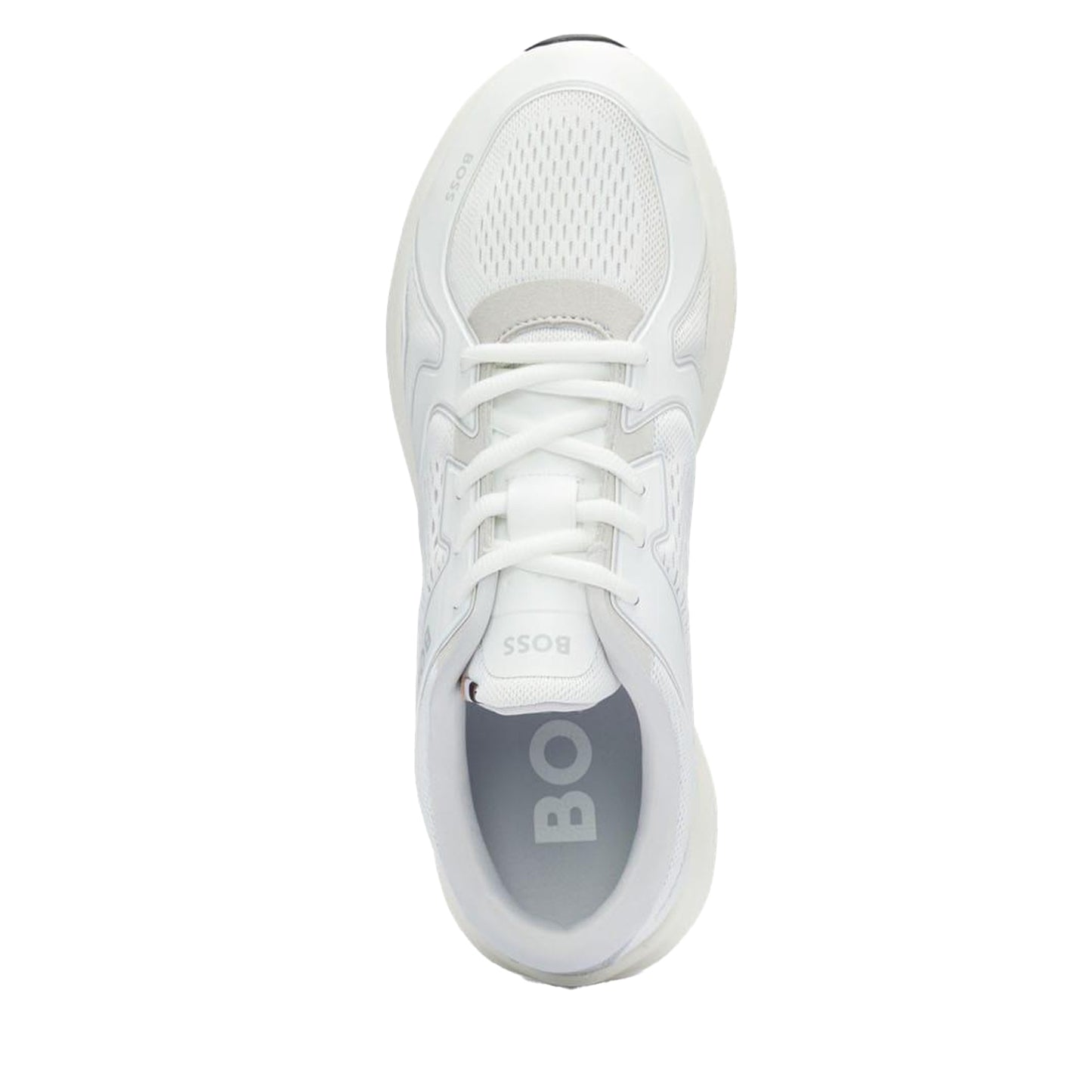 White - Lifestyle - Boss Mens Owen Running Trainers