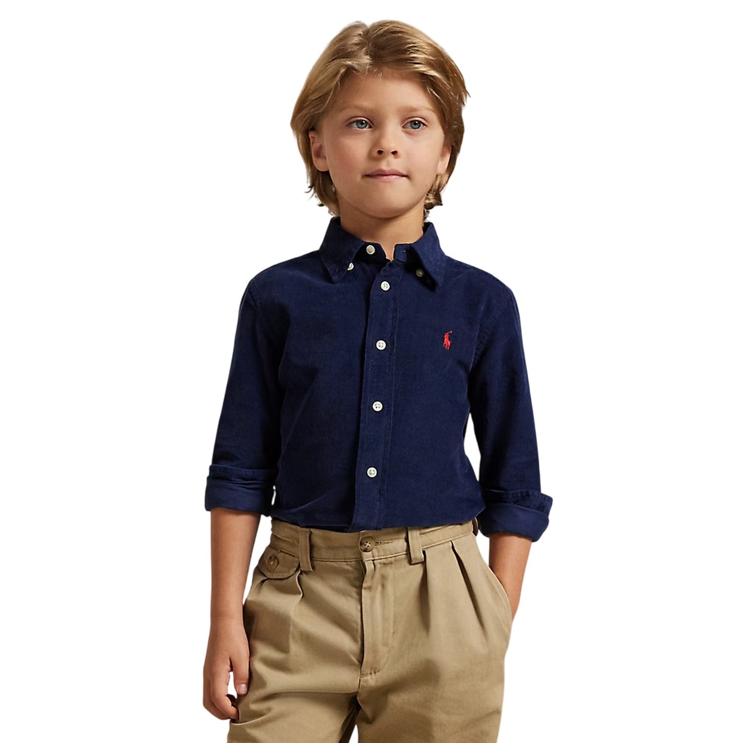 Navy - Lifestyle - Ralph Lauren Childrens-Kids Oxford Regular Long-Sleeved Shirt