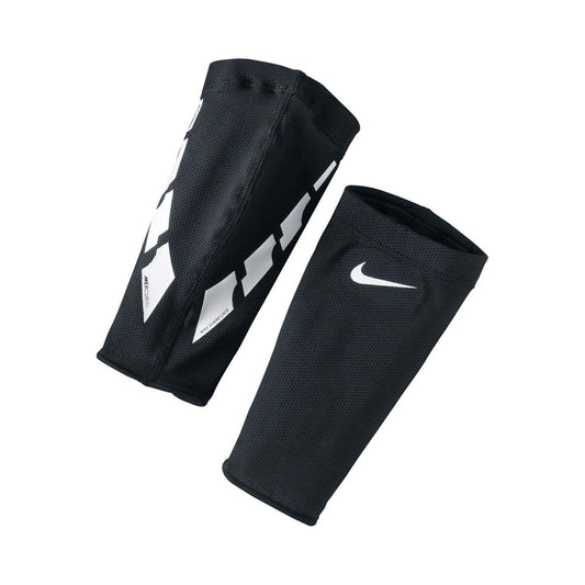 Black-White - Front - Nike Elite Swoosh Shin Guard Sleeves