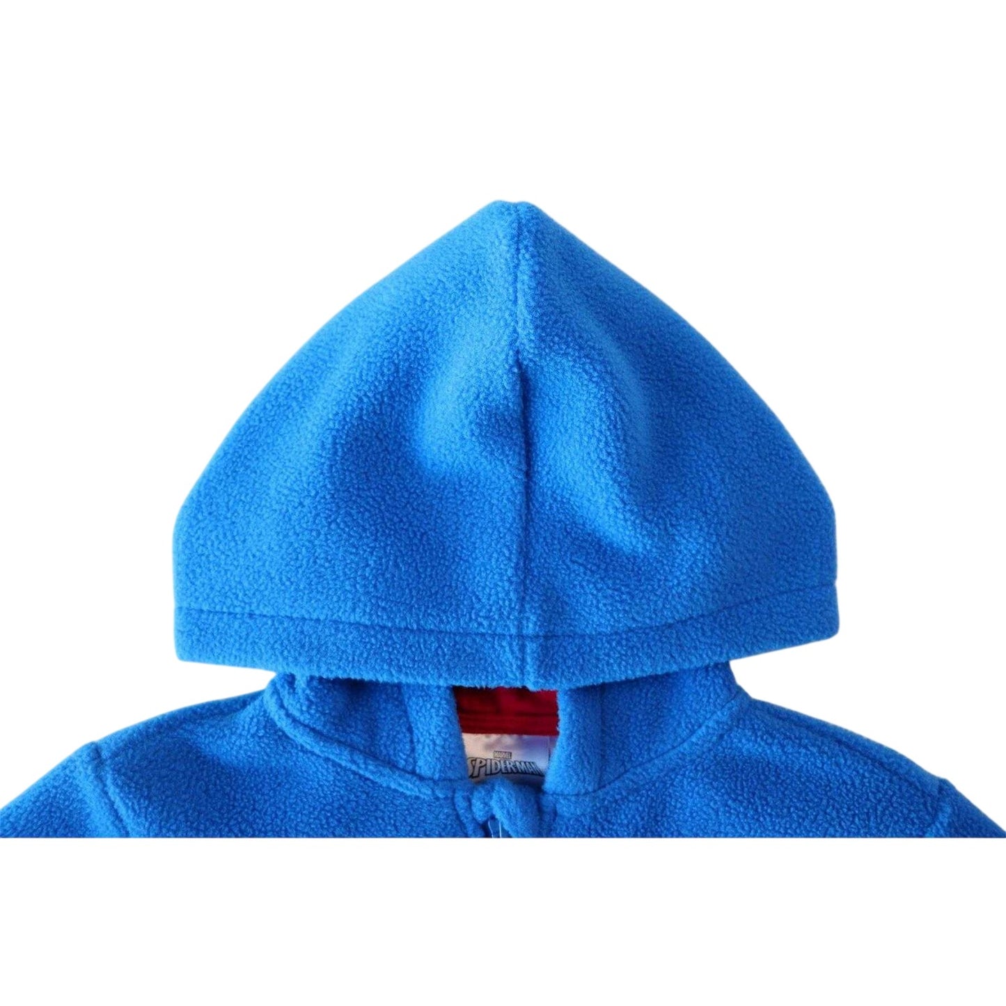 Blue - Side - Spider-Man Childrens-Kids Spider-Man Full Zip Hoodie
