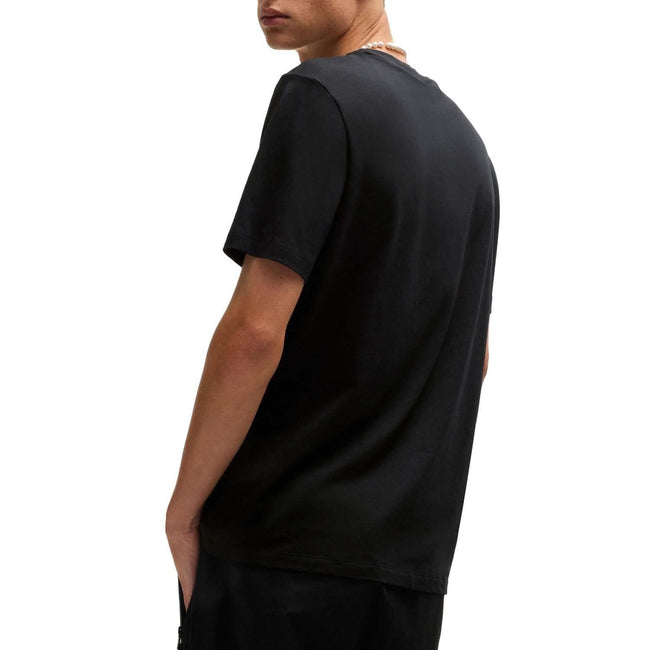 Black - Back - Hugo Mens Dayaking Dog T-Shirt