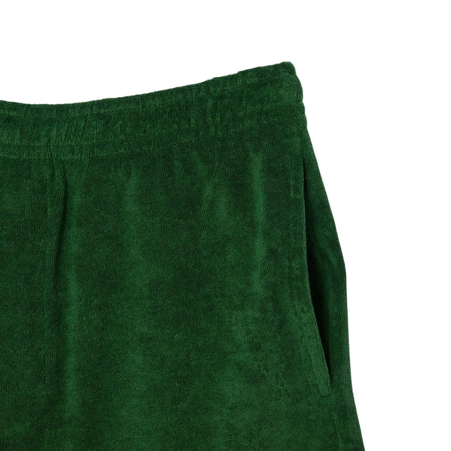 Green - Side - Lacoste Mens Roland-Garros Edition Fleece Tennis Shorts