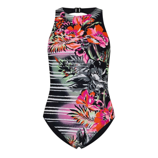Multicoloured - Front - Zoggs Womens-Ladies Love Hi One Piece Swimsuit