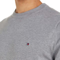 Grey - Pack Shot - Tommy Hilfiger Mens 1985 Cotton Crew Neck Sweater Top
