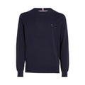 Blue - Front - Tommy Hilfiger Mens 1985 Cotton Crew Neck Sweater Top