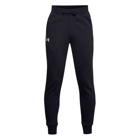 Black - Front - Under Armour Boys Fleece Jogging Bottoms