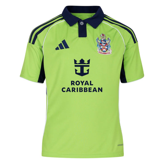 Green-Blue - Front - Fulham FC Childrens-Kids 25-26 Adidas Away Shirt