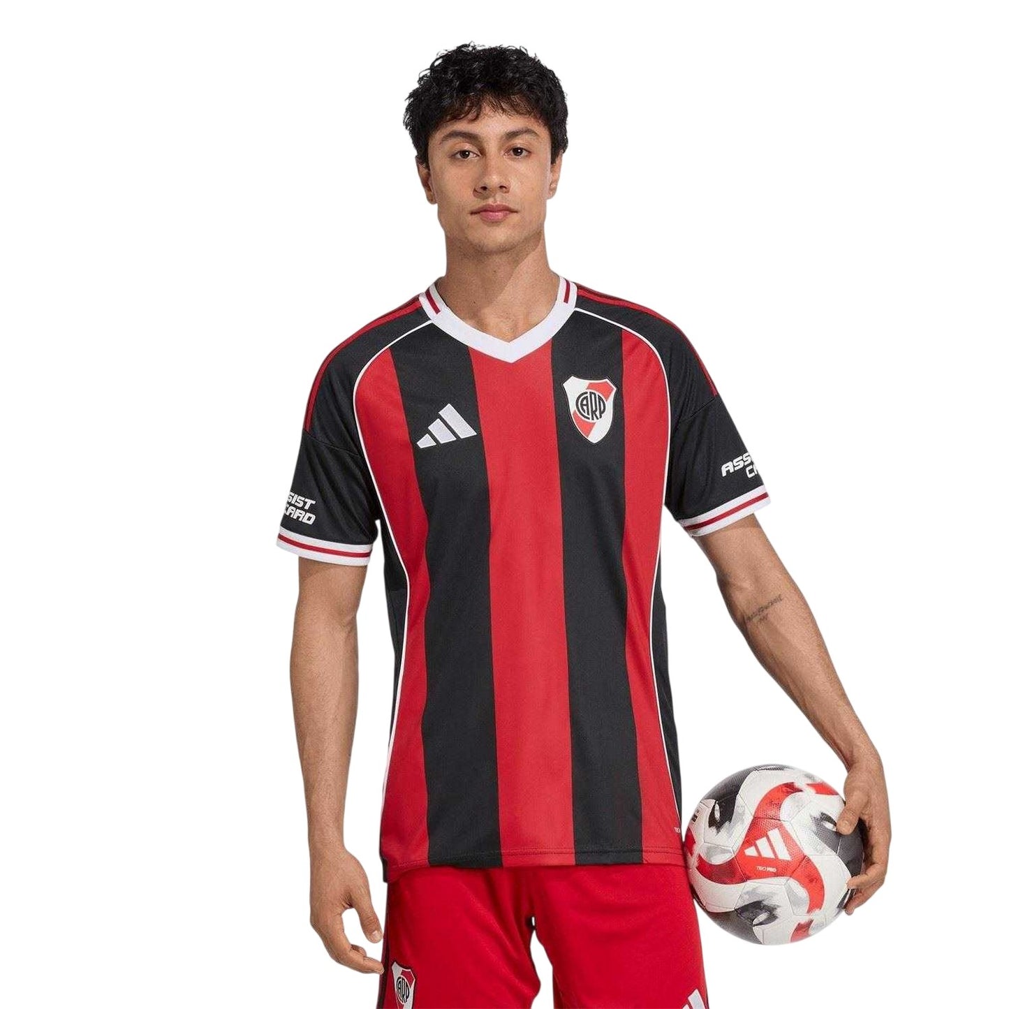 Black-Red - Lifestyle - Adidas Mens 25-26 Club Atlético River Plate Away Jersey