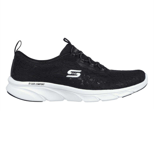 Black - Front - Skechers Womens-Ladies D´Lux Trainers