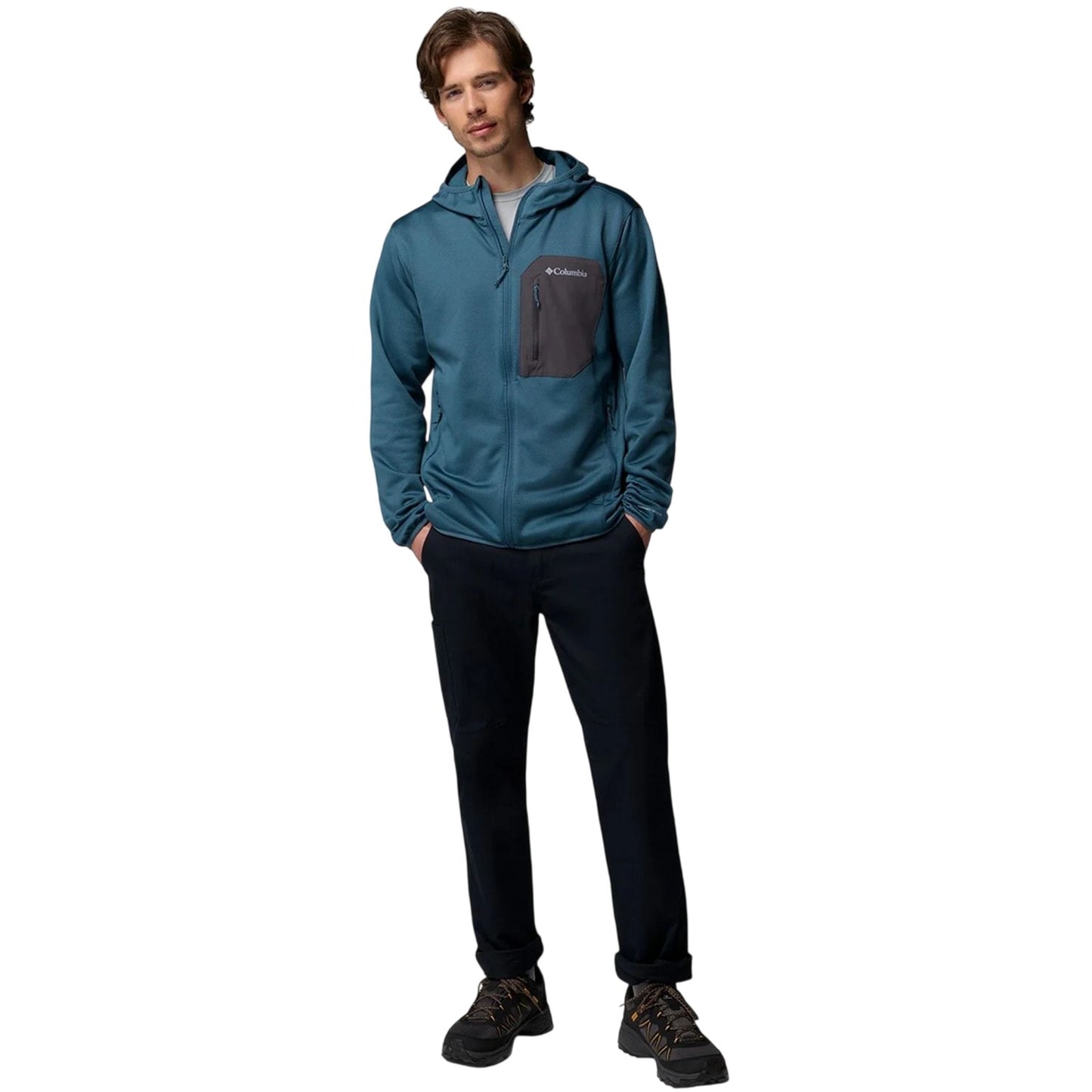 Blue - Lifestyle - Columbia Mens Tall Heights Fleece Jacket
