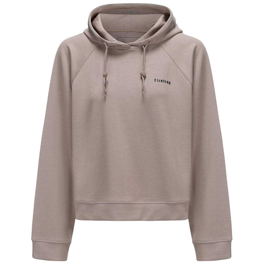 Stone - Front - Firetrap Womens-Ladies Drawstring Hoodie