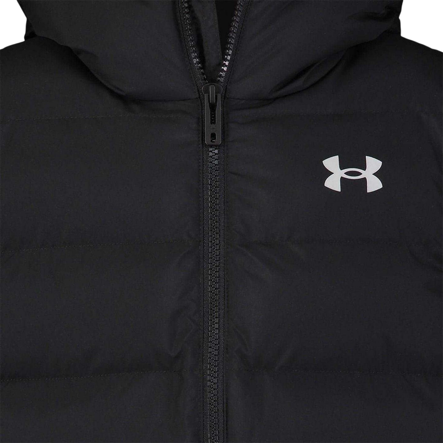 Black - Lifestyle - Under Armour Childrens-Kids Pronto Water Resistant Hooded Gilet