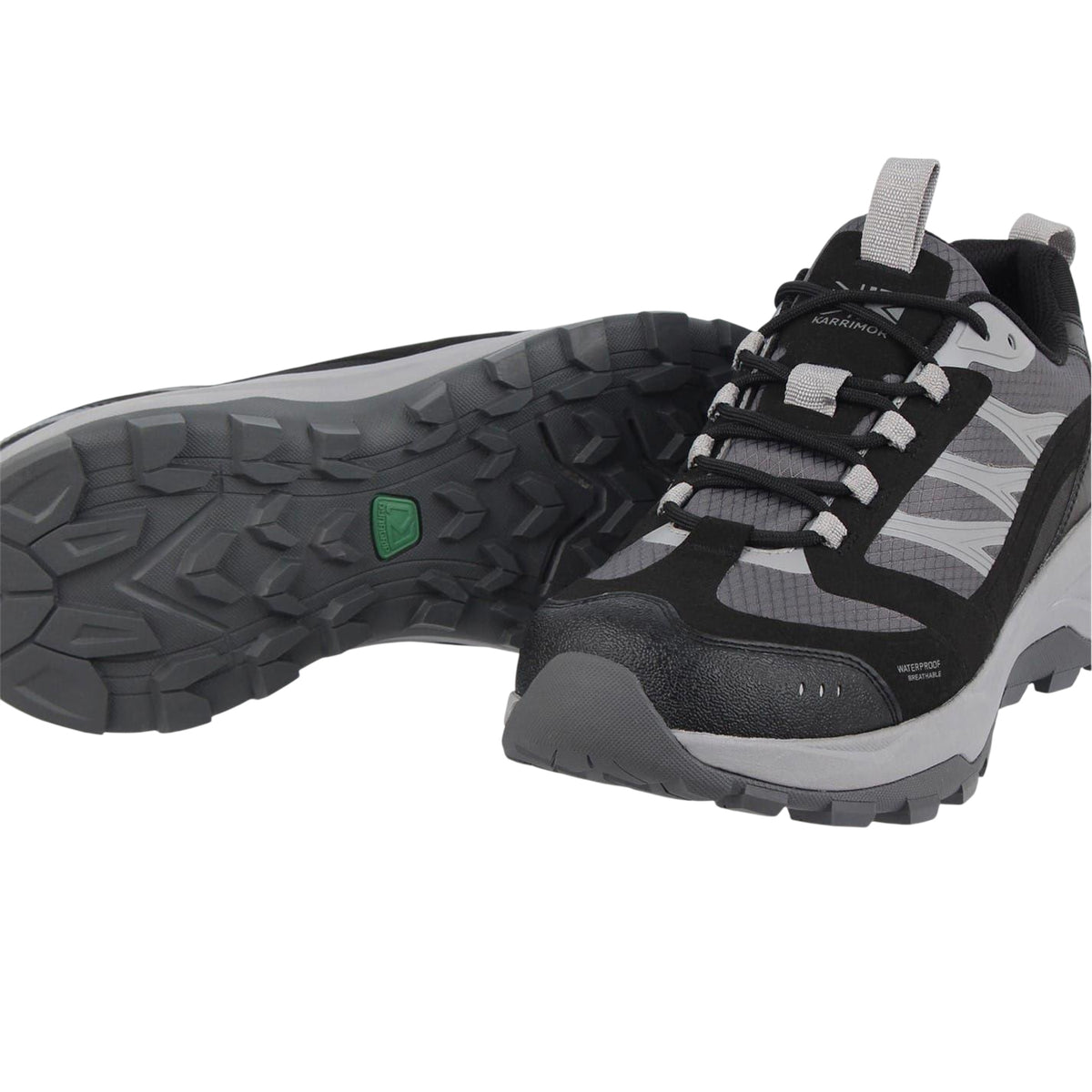 Grey-Black - Lifestyle - Reebok Mens Nano X3 Leather Round Toe Flat Trainers