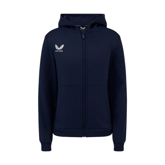 Peacoat - Front - Castore Childrens-Kids Full Zip Hoodie