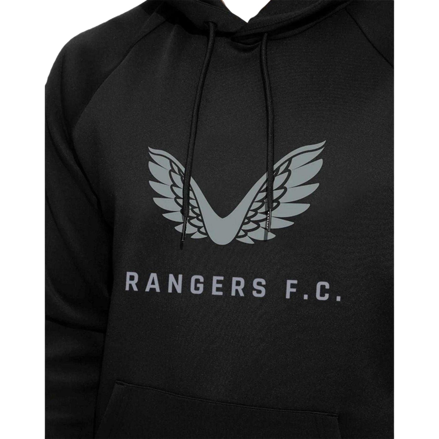 Black - Side - Castore Mens Rangers FC Pullover Hoodie