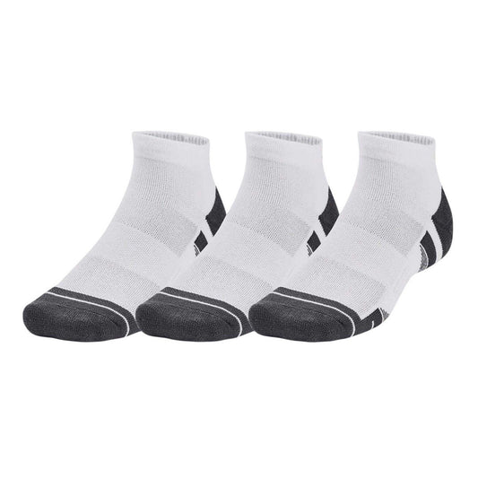 White - Front - Under Armour Unisex Adult Performance Tech Ankle Socks (Pack of 3)