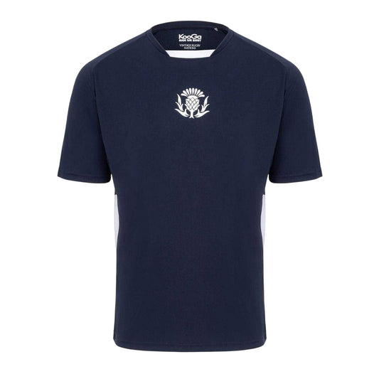 Royal Blue - Front - KooGa Mens Scotland Scotland RU Jersey Crew Neck Regular T-Shirt