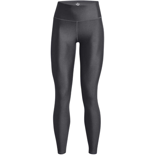 Pitch Grey - Front - Under Armour Womens-Ladies HeatGear Branded Leggings