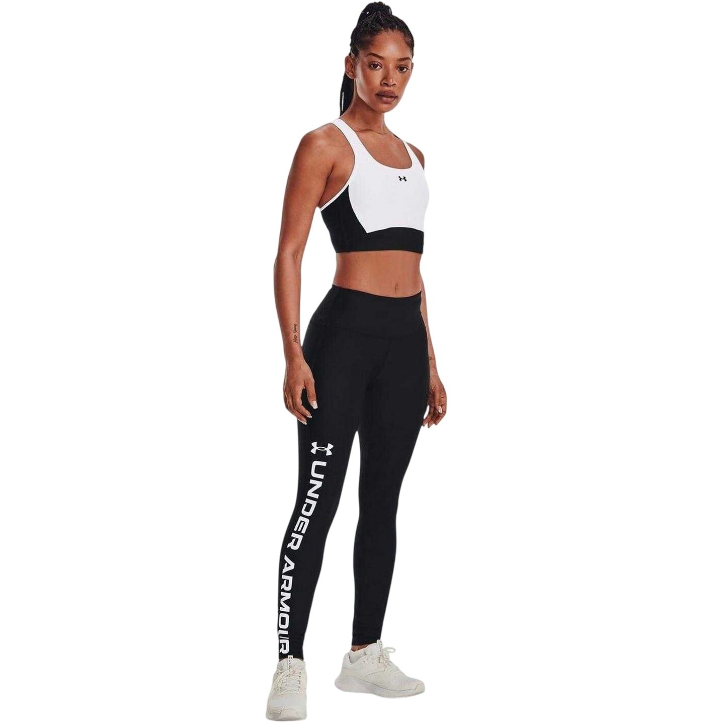 Black-White - Lifestyle - Under Armour Womens-Ladies Performance High Waist Leggings