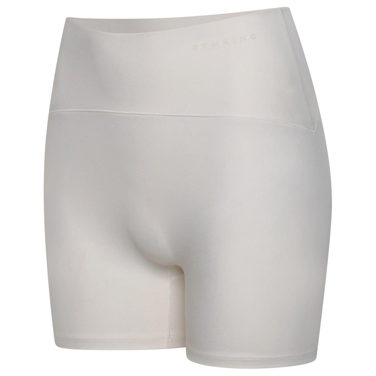 Marshmallow - Side - Gym King Womens-Ladies Peach Luxe Slim Cycling Shorts