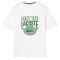 White - Front - Lacoste Mens Printed Heavy Cotton Loose Fit T-Shirt