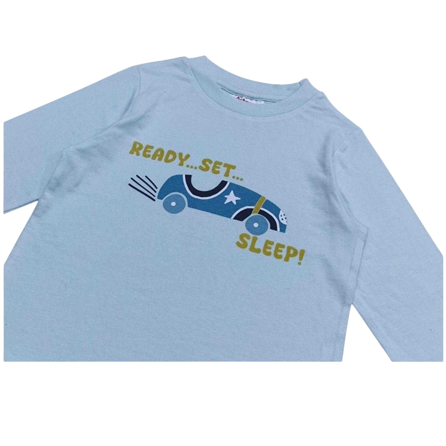 Blue - Pack Shot - Star Childrens-Kids Cars Long-Sleeved Pyjama Set