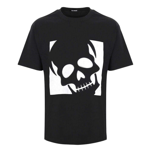 Black - Front - No Fear Mens Large Logo Relaxed Fit T-Shirt