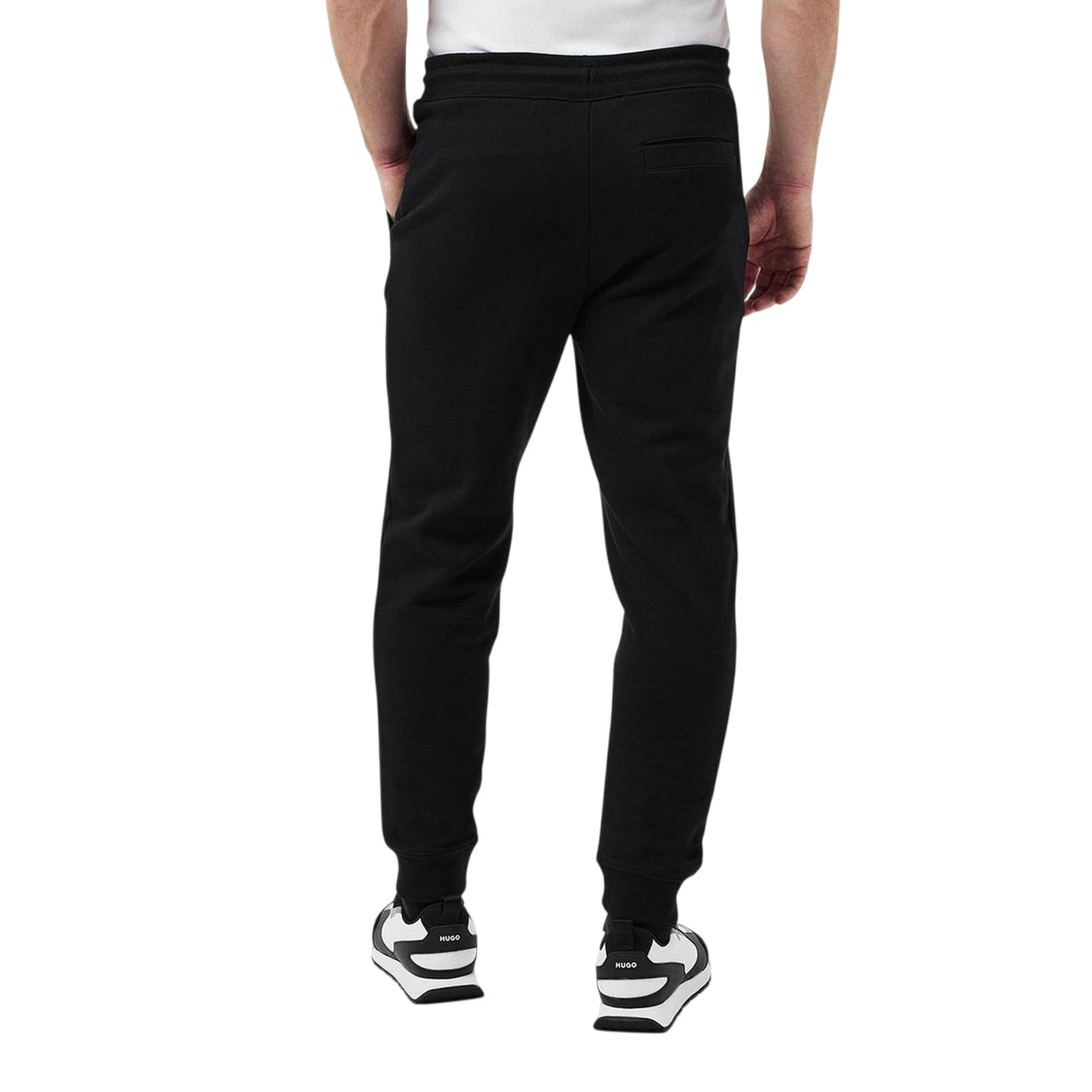 Black - Lifestyle - Hugo Boss Mens Logo Cuffed Jogging Bottoms