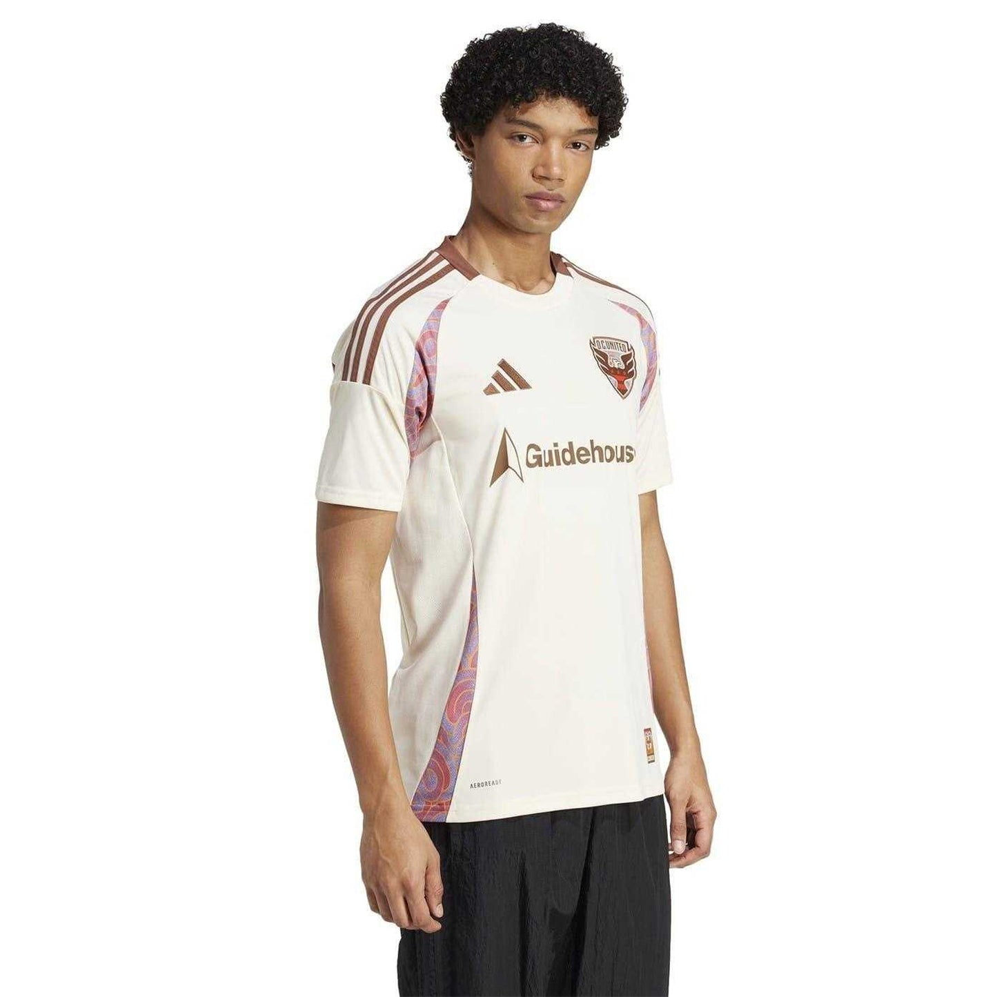 Ecru - Pack Shot - DC United FC Mens 25-26 Adidas Away Jersey